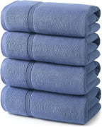 ecolook Bath Towels Set of 4, 100% Cotton, 27 x 55 Inches, Quick-Drying & by Unknown