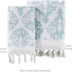 SKL Home Mirage Fringe 100% Turkish Cotton Hand Towel Set - Image 3