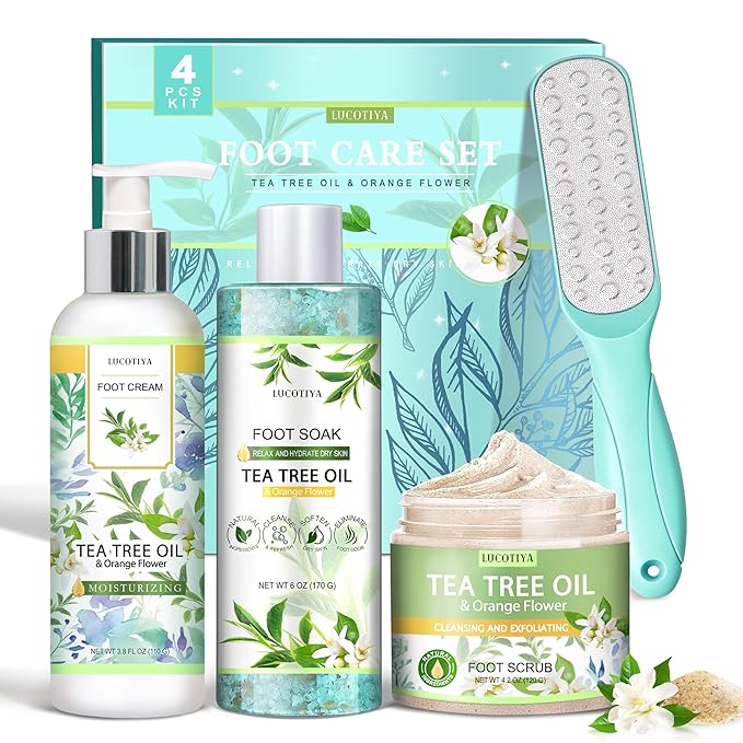 LUCOTIYA Tea Tree & Orange Flower Foot Soak Set by LUCOTIYA