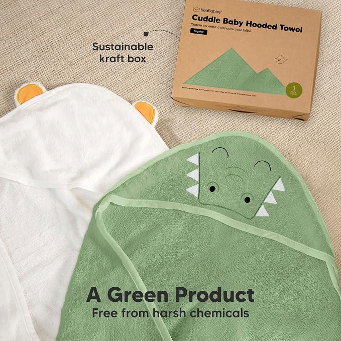KeaBabies Hooded Baby Towel for Newborn - Image 8