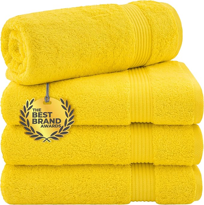 Cotton Paradise 4 Piece Turkish Bath Towels by UNITEDHOMETEXTILE