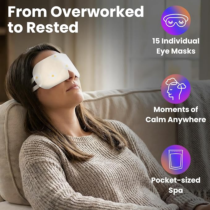 Eye Serenity Steam Eye Mask, Heated Eye Mask, Self Heating Warm Compress - Image 6