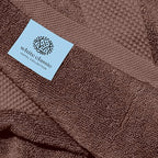 White Classic Luxury Brown Hand Towels - Image 5