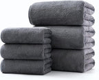 Lumimi Towel Set of 6 Very Soft Microfiber 3 Bath and 3 Hand Towels Quick Dry by Lumimi