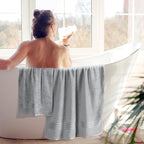 BOUTIQUO 6 Pack Cotton Towel Set, Contains 2 Bath Towels 28x55 inch, 2 Hand - Image 4