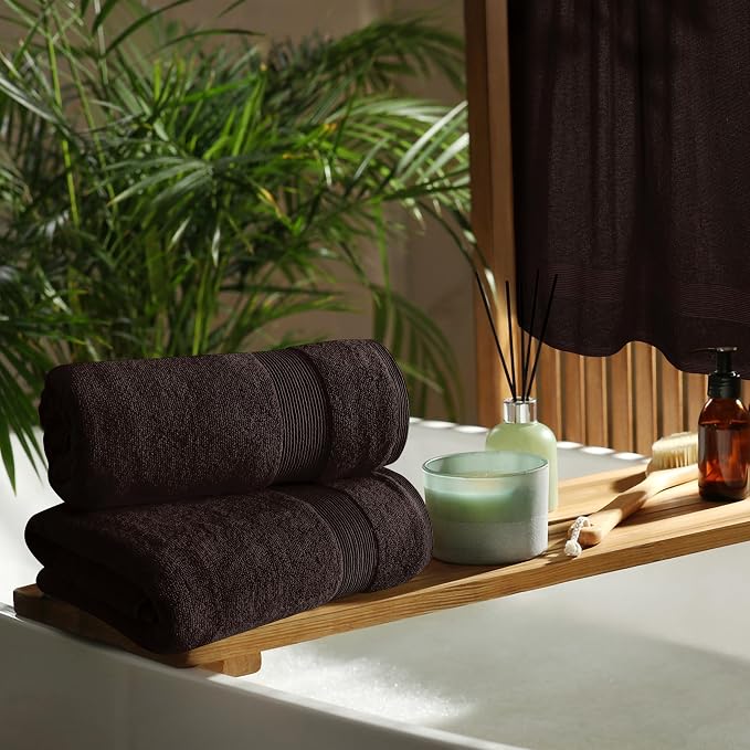 Belizzi Home 4 Pack Bath Towel Set 27x54, 100% Ring Spun Cotton, Ultra Soft - Image 4