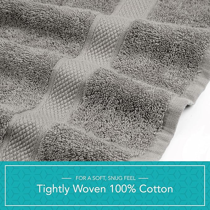 Pleasant Home Bath Towels Set of 6 100% Cotton, 515 GSM | Lightweight, Soft & - Image 6