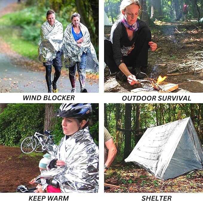Emergency Mylar Foil Blanket 50-PACK - Image 2
