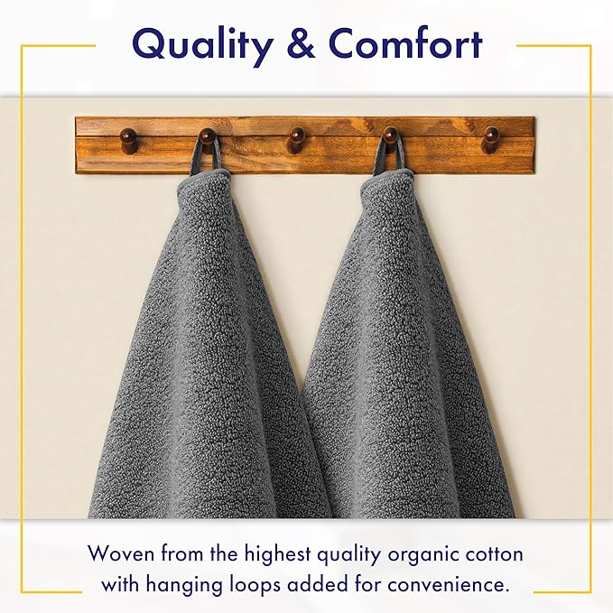 Alusa Home 100% Organic Luxury Bath Sheets - Image 4