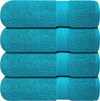 Infinitee Xclusives Luxury 100% Ring-Spun Cotton Bath Towels Set of 4 – Soft by InfiniteeXclusives