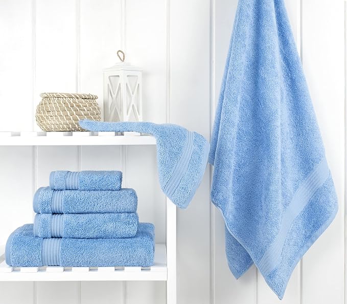 Cotton Paradise 6 Piece Towel Set 100% Cotton Soft Absorbent Turkish Towels - Image 2