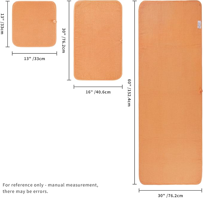 POLYTE 430 GSM Microfiber Quick Dry Lint Free Oversize Bath Towel Set, 6 Piece - Image 2