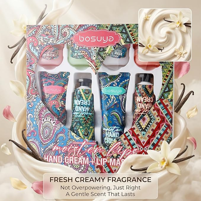 Hand Cream and Lip Balm Set, Hand Lotion and Chapstick Gift Set, 8 Pack - Image 7