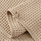 Microfiber Waffle Bath Towels, 4 Pieces, Fast Drying, Lint Free 430 GSM - Image 3