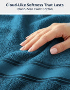LANE LINEN Luxury 6-Piece Bath Towel Set - Image 3