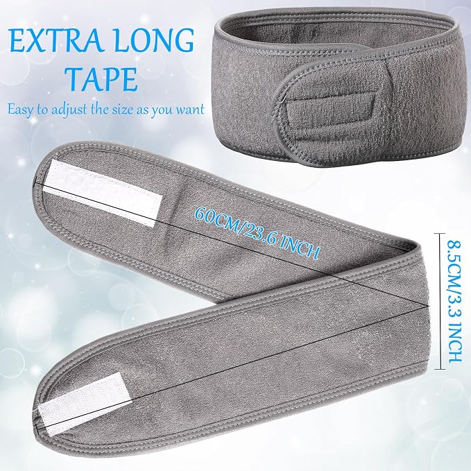 Hoteam 30 Pack Spa Headband Facial Esthetician Hair Wrap - Image 3