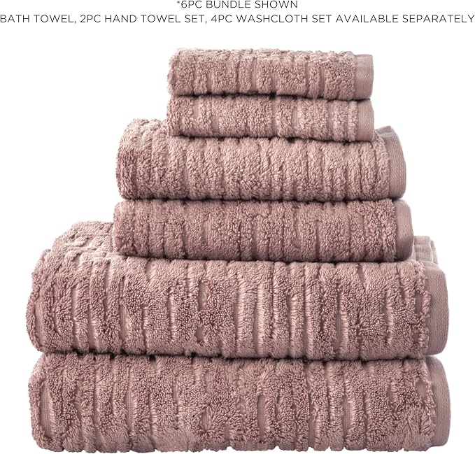 SKL Home CloudSoft Cotton Luxury 4 Pc Bath Towel Set - Image 6