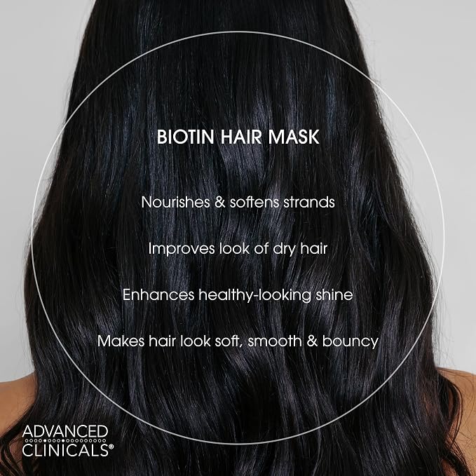 Advanced Clinicals Biotin Hair Treatment Anti-Breakage Repair Hair Mask. - Image 3