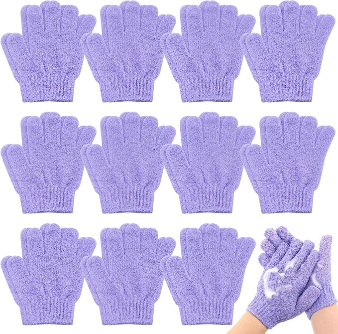 Ramede 30 Pair Exfoliating Glove Double Sided Exfoliating Bath Gloves Pack by ramede