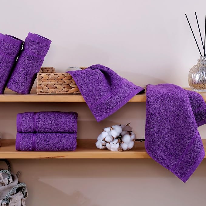 Hawmam Linen Luxury Cotton Washcloths 13x13 Inch - Image 2