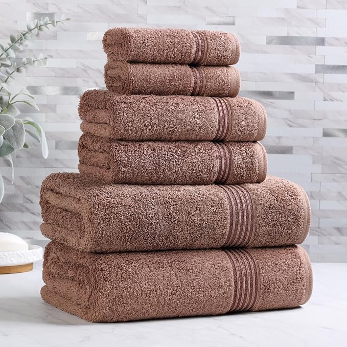 Superior Egyptian Cotton 6-Piece Towel Set, Bathroom Essentials, Towels - Image 2