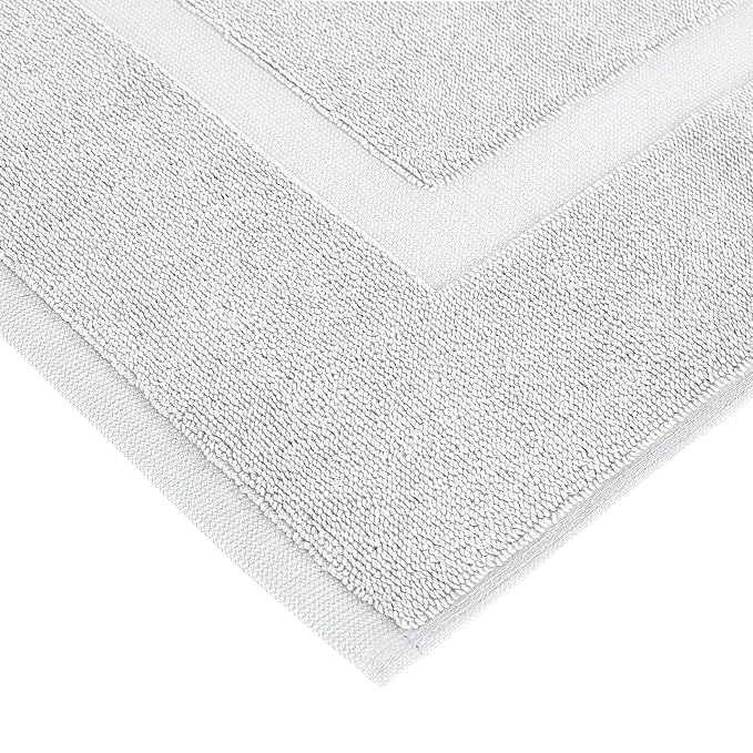 Amazon Basics Banded Bathroom Bath Rug Mat, 100% Cotton, 31 x 20 inches - Image 5