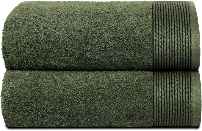 Belizzi Home Ultra Soft 2 Pack Oversized Bath Towel Set 28x55 inches, 100% by Unknown