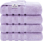 American Soft Linen Luxury 4 Piece Bath Towel Set, 600 GSM 100% Cotton Turkish by AmericanSoftLinen