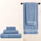 BIOWEAVES 100% Organic Cotton 700 GSM Plush 6-Piece Towel Set GOTS Certified - Image 6