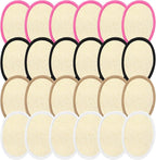 Boao 24 Pcs Loofah Pack Loofah Pads Bulk by Boao