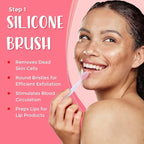 6-in-1 Lip Care Kit With Lip Sleeping Mask, Silicone Brush, Sugar Lip Scrub - Image 3