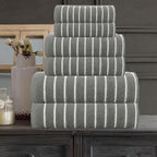 CASA COPENHAGEN Ecstatic 6 Pieces Towel Set- Pine Grey, 600 GSM 2 Bath Towel 2 - Image 2
