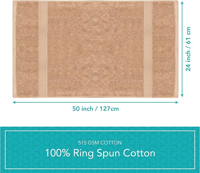 Pleasant Home Bath Towels Set of 6 100% Cotton, 515 GSM | Lightweight, Soft & - Image 8