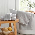 Springtree Home Luxury Bamboo Rayon Bath Towel Set of 4 | 35% Bamboo Rayon - Image 7