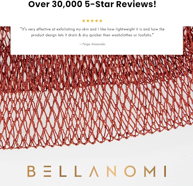 BELLANOMI African Exfoliating Net Sponge, Ethically sourced from Nigeria - Image 3