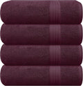 GLAMBURG Premium Cotton 4 Pack Bath Towel Set by GLAMBURG