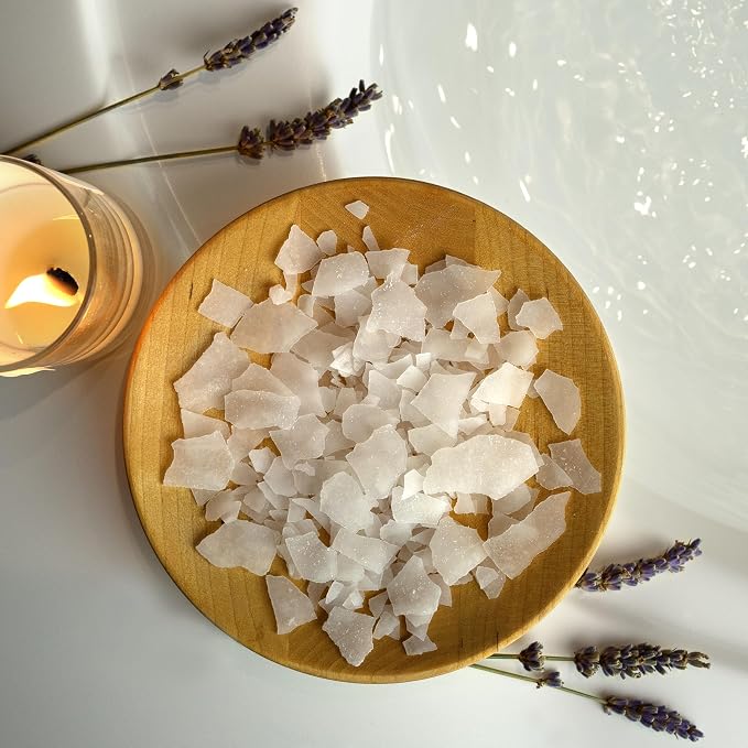 Village Naturals Therapy Calm Magnesium Bath Flakes, Lavender Vanilla Scent - Image 6