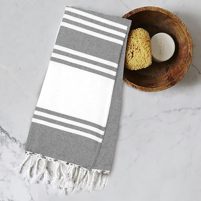 Goroly Home Cotton Turkish Peshtemal Beach Towel, Extra Large, Thin Quick Dry - Image 8