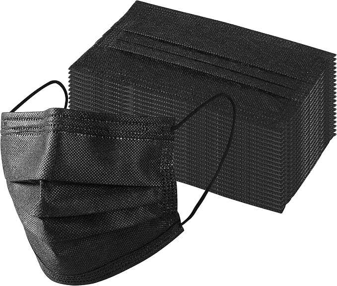 Disposable Face Masks, 50 Pack, Single Daily Use, Face Mask - Image 2