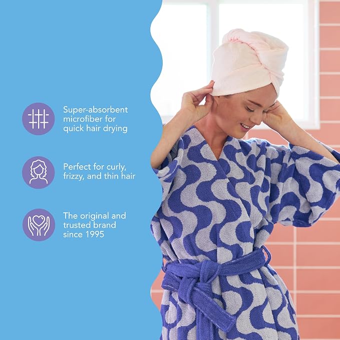Turbie Twist 2-Pack Microfiber Hair Towel - Image 6