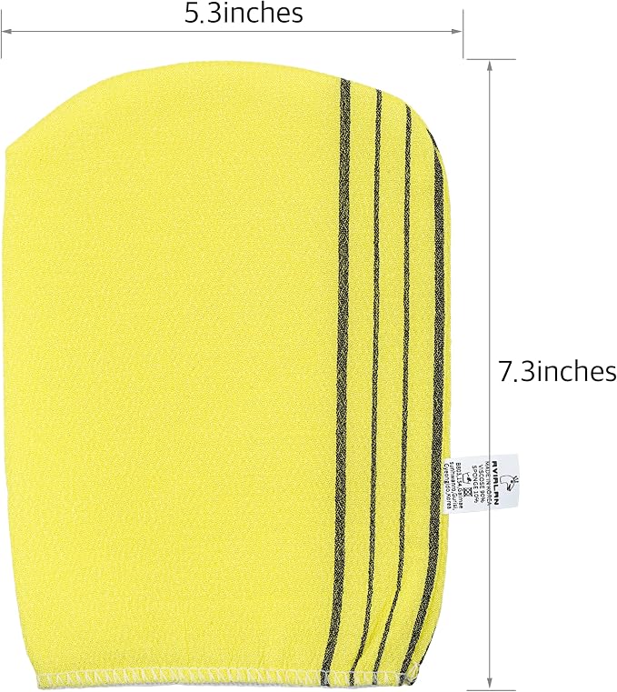 Exfoliating Glove loofah Korean Skin Care face Lip Body Scrub Body wash Dry - Image 7