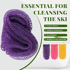 African Net Sponge Authentic, 3 Pieces Exfoliating Scrubber Bath Sponge - Image 4