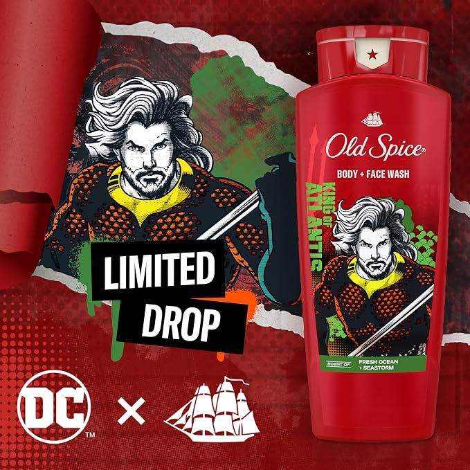 Old Spice Body Wash for Men, Aquaman: King of Atlantis, 3X Defense, 24/7 Shower - Image 6