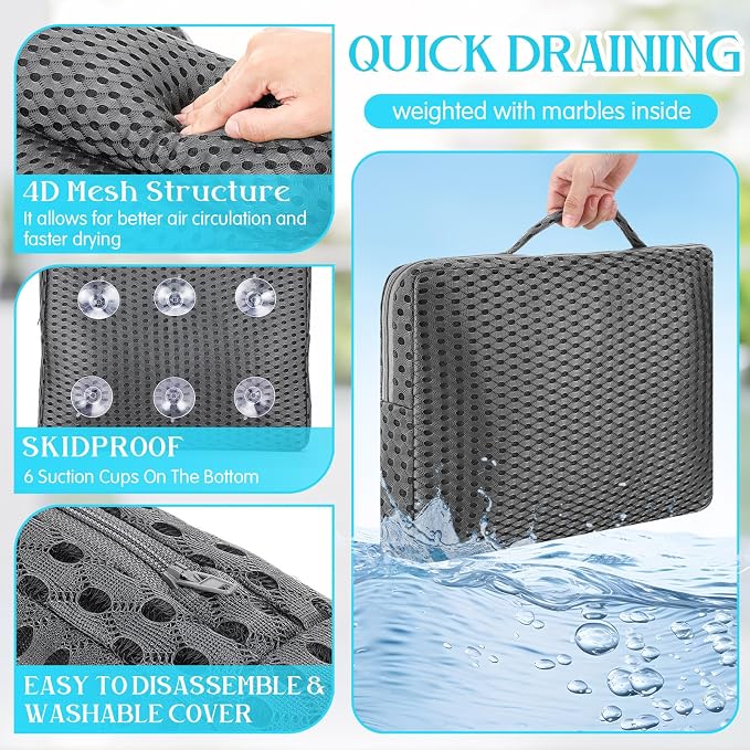 Novabright Bath Pillow and Mat Set - Image 4