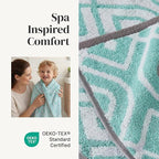 Modern Threads Classic Diamond 6-Piece 100% Cotton Towel Set – Yarn Dyed - Image 4