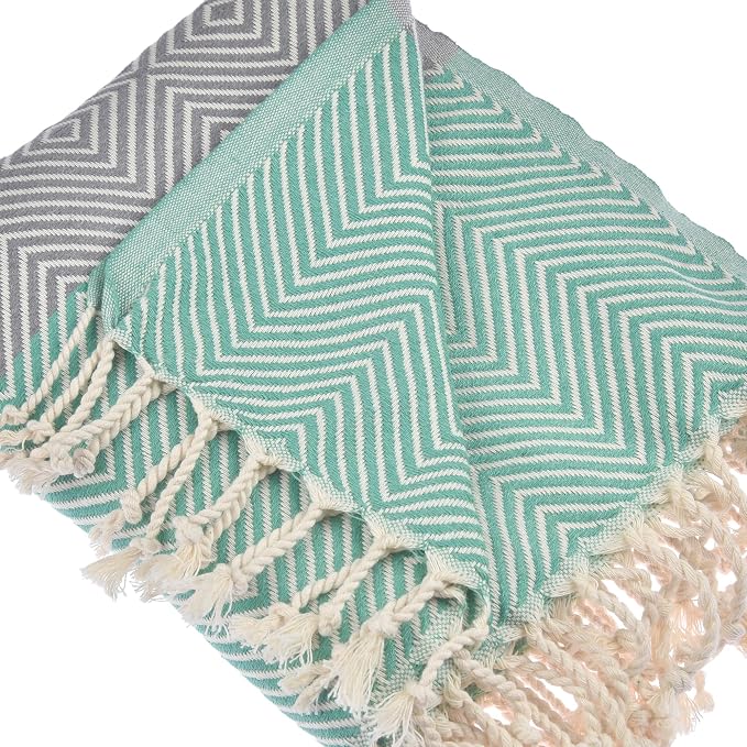 Beach Towel | Cotton Beach Towels, Sand Free, Highly Absorbent, Quick Dry - Image 4