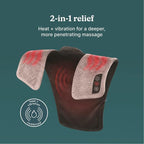 Homedics Vibration Heated Shoulder Massager Wrap, Comfort Pro Elite, Soft Fabric - Image 4
