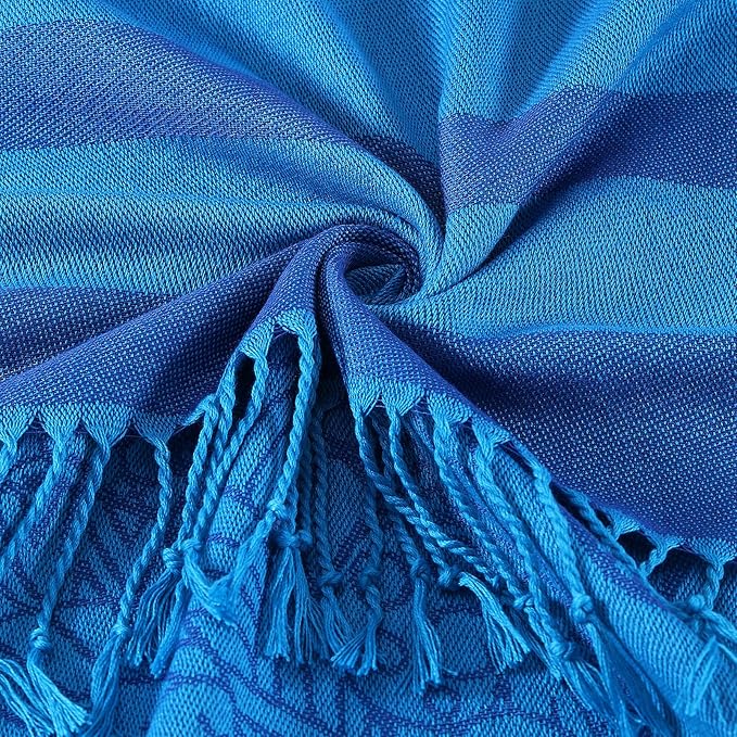 Genovega Oversized Cotton Turkish Beach Towels 72"x36" Lightweight Quick Dry - Image 5