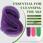 African Net Sponge Authentic, 3 Pieces Exfoliating Scrubber Bath Sponge - Image 4