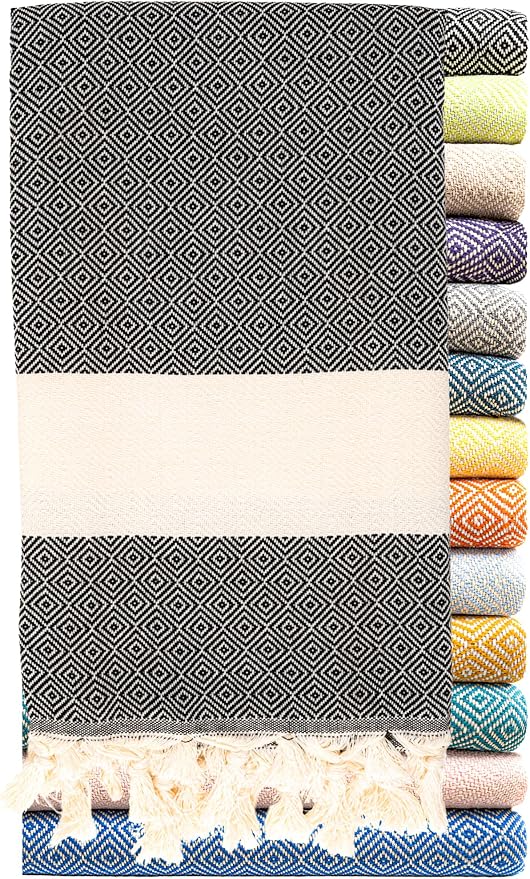 Turkish Beach Towel Oversized Clearance XL 40x71- Sand Free by RaySilver